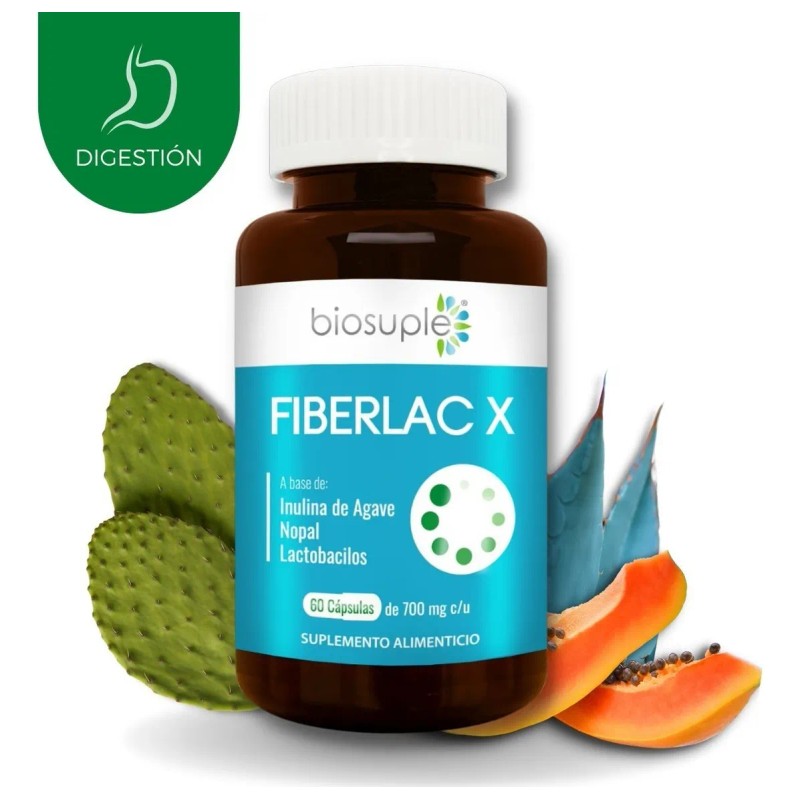 Inulina De Agave Biosuple Probiótico Digestivo 60caps 700mg