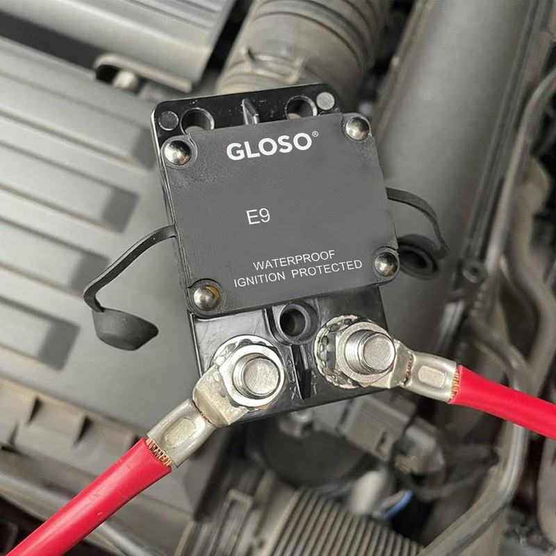 GLOSO E9A Waterproof Breaker Auto Reset (T1) 80A Side by