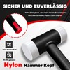 C&T Non-recoil soft hammer, diameter 40 mm, tubular steel handle,