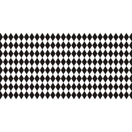 CafePress Black and White Harlequin Large Beach Towel, Soft Towel with Unique Design