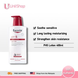 EUCERIN-pH5 body moisturizer, 400ml, suitable for sensitive muscles, deep hydration and improves dryness and tension