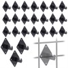 YMOBBU Gridwall Mount Brackets Black - Grid Panel Wall Mount