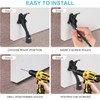1 Pack Black Kick Down Door Stopper for Bottom of