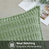 Artscope Sage Green Cushion Covers Set of 2 Corduroy Decorative