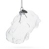 Elegant Car Blown Clear Glass Christmas Ornament
