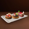 Extiff - Pack of 20 White Cardboard Bowls, Pastry or