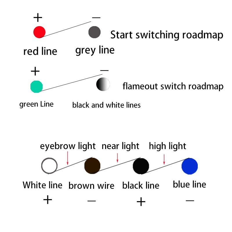 WOOSTAR Left Start Switch Assembly Replacement for Taotao 50cc 70cc