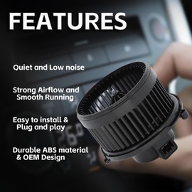 CTIMF HVAC Blower Motor with Fan 700211 Compatible with 2010-2017 GMC Terrain, 2006-2017 Chevy Equinox, 2012-2015 Chevy Captiva Sport, 2006-2009 Pontiac Torrent, 2008-2010 Saturn Vue Replaces 15781505