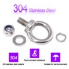 Swpeet 8 Pieces 304 Stainless Steel M12 Male Thread Lifting