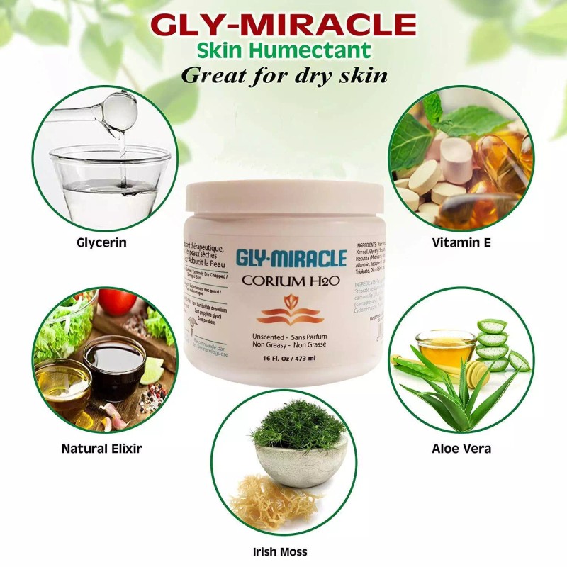 GLY MIRACLE CORIUM H2O Skin Humectant No Parabens for Sensitive