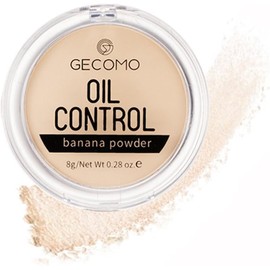GECOMO Concealer Banana Powder Long Lasting Clear Loose Powder Touch Up Loose Powder Waterproof Brightening Setting Powder Highlight Powder Cream Mat (D# Banana Powder)