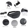 MAXTOP Waist Pouch, Hip Bag, Multi-functional, Storage Capacity, 4 Pockets,