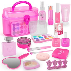 Tcvents 18 Piece Makeup Toy Set, For Girls, Makeup Set, For Children, Elementary School Students, Girls, Gift, Birthday Gift