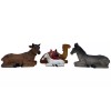 Christmas Nativity Animals 4 Pc Set Camel,Mule, Cow and Lamb