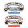 Watflow Stainless Steel Washing Machine Hoses, Burst Proof Hot and