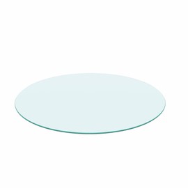 Meihua Glass Table Top, 24 Inch Round 1/4" Thick Round Polished Edge, Tempered Glass Table Outdoor for 360 Degree Rotatable.