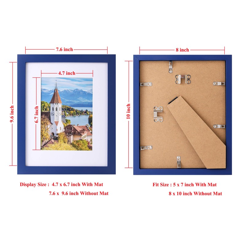 PSLXZXK 8x10 Picture Frame Made of Solid Wood Photo Frame