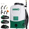 KIMO 4.3 Gallon Battery Powered Backpack Sprayer, 2PCS 20V 2.0Ah