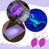 VIHOSE 200 Pcs UV Keychain Light 395nm Mini UV Keychain