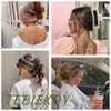 TEBIEKOY- Pinzas para el pelo extragrandes para mujer, pinzas rectangulares