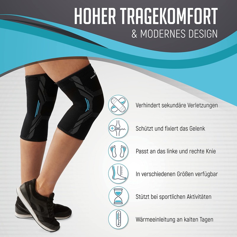 KINETIC EVOLUTION Pack of 2 Knee Support for Men and