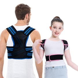 Lexniush Professional Posture Corrector for Men, Women and Kids, Effective Upper Back Posture Brace for Teenagers Boys Girls Spinal Support to Improves Slouch, Prevent Humpback, Relieve Back Pain