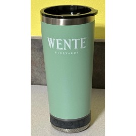 Vibe Seafoam Green Vibe 18oz Stainless Steel Tumbler with Bluetooth Speaker Logo