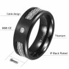 ringheart Couple Rings Matching Ring 1ct Black CZ Women Wedding