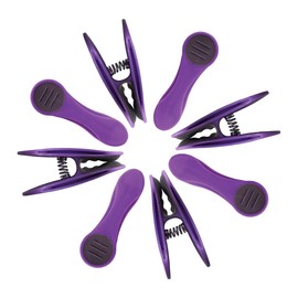 48 Clothes Pegs with Springs Made of Stainless Steel Soft Grip Soft Touch Soft Touch Purple