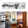 2 Pack 3" Chrome Slide Door Bolts, Stainless Steel Barrel