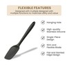 Plentur High Heat Flexible Silicone Spoon Spatula - 10.4in Seamless