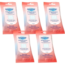 Proxysoft Dental Floss for Bridges and Implants 5 Packs - Floss Threaders for Bridges, Dental Implants, Braces with Extra-Thick Proxy Brush for Optimal Oral Hygiene -Teeth Bridge and Implant Cleaners