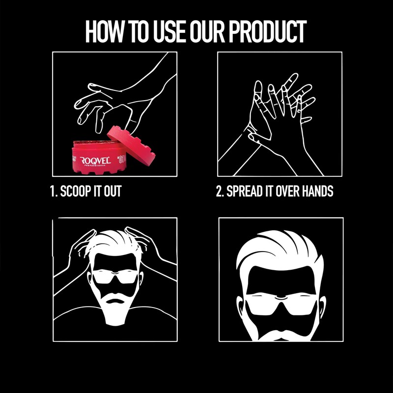 ROQVEL PROFESSIONAL Aqua Hair Styling Wax 04 Green 150ml