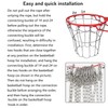 9M Stainless Steel Basketball net, 304 Stainless Steel Chain Braided,