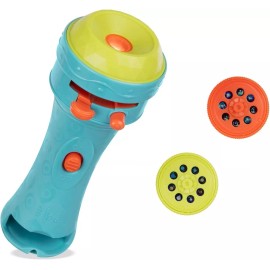 B.Toys Battat B. Toys Projector Flashlight Light Me to the Moon - Blue Teal Boxed, New