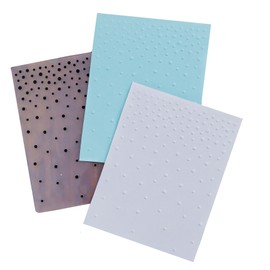 DIYology Christmas Snowfall Dots Background Embossing Folders for Card Making Winter Snowfall Embossing Folder Template for DIY Paper Crafts Scrapbooking Polymer Clay Decoration