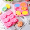 6 Piezas Molde Silicon De 6 Agujeros Para Jabone Repostería；Moldes