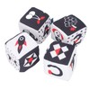 4pcs Baby Cloth Blocks Toy Letters Animals Learning Black White