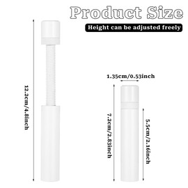 KALIONE Graphics Card GPU Mount Support Bracket 72-122mm Height Adjustable GPU Sag Mount for Graphics Card Stand (White)