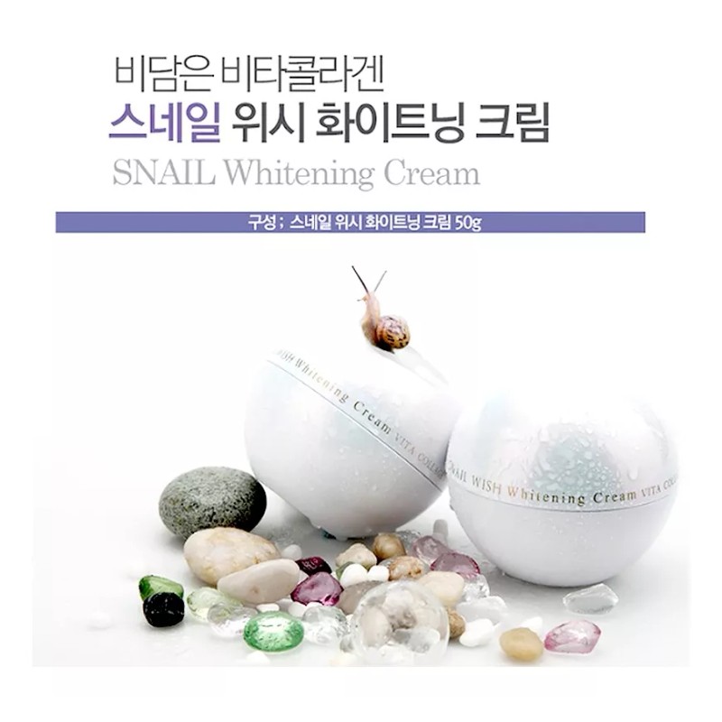 Bidameun Siyoul Crema Para Antiarrugas Y Manchas, Snail Wish Whitening