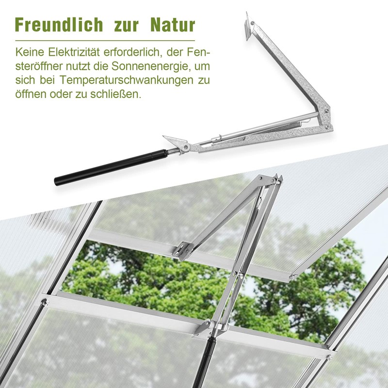 Lospitch Window Opener for Greenhouse Garden Sheds Temperature Controlled Lifting