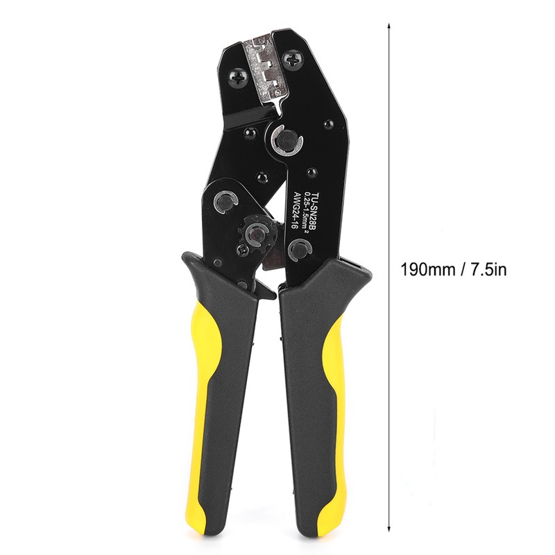 Crimping Tool 24‑16AWG High‑End Terminal Ratchet Pliers PVC + Steel