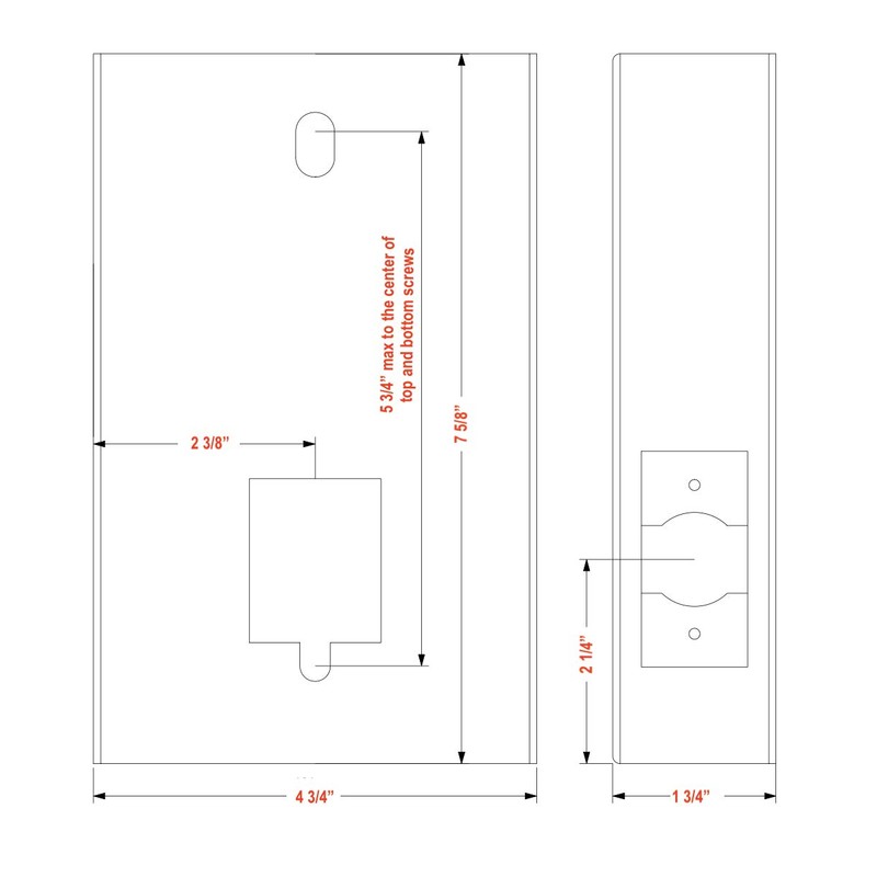 JOUNJIP GB2020 Gate Lock Box Steel Gate Box (1 3/4"