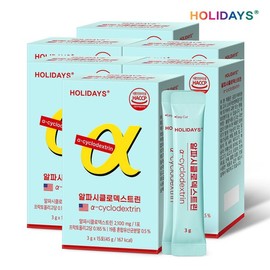 Holidays Alpha CD Alpha-Clodextrin 15 Packs, 6 Boxes / 홀리데이즈 알파CD 알파시클로덱스트린 15포 6박스