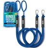 Better Boat Blue Marine Grade Bungee Dock Lines, 2 Pieces,