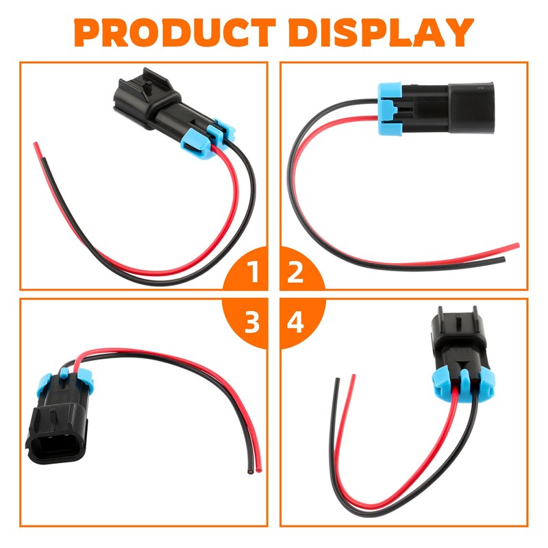 GoaMotors Back Up Light Plug Connector with Wire Fit for