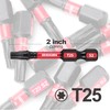 GEINXURN 30 Pieces T25 2 In. Impact Tough Magnetic #25