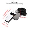 Schiri Whistle, Stainless Steel Whistle with Lanyard, Professional Whistle with