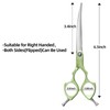 LYNHUAND 6.5" Curved Grooming Scissors for Dogs 440C Stainless Steel