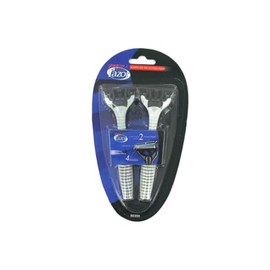 2 Pack Men's Disposable Razors, Premium Shaving Experience with Pivoted Swivel Heads, Lubricating Strips, Wide Razor Head for Smooth, Precise and Irritation Free Daily Grooming Routine, Gray